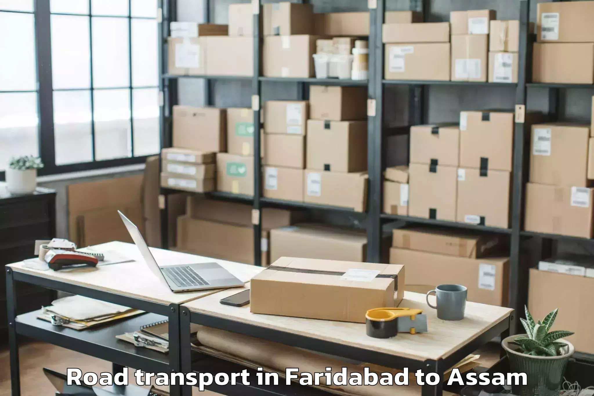 Book Your Faridabad to Naharkatia Road Transport Today